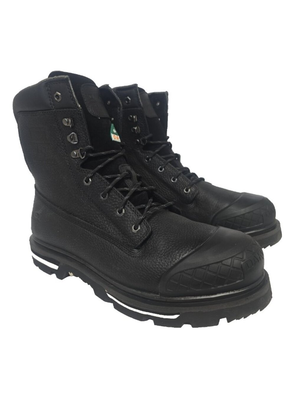 Dakota Men's 8" 529 Steel Toe Steel Plate Inj. Welt Work Boots Black Size 15M